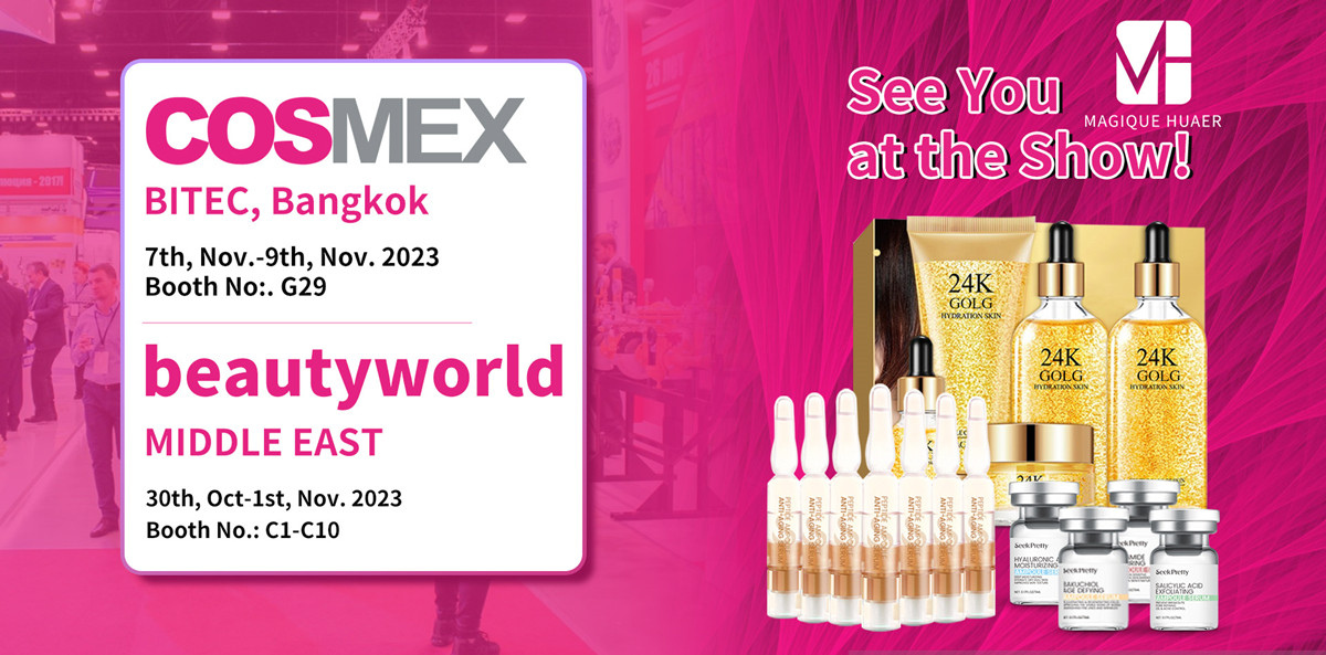 Join Us at Beauty World Middle East and Cosmex Exhibitions!