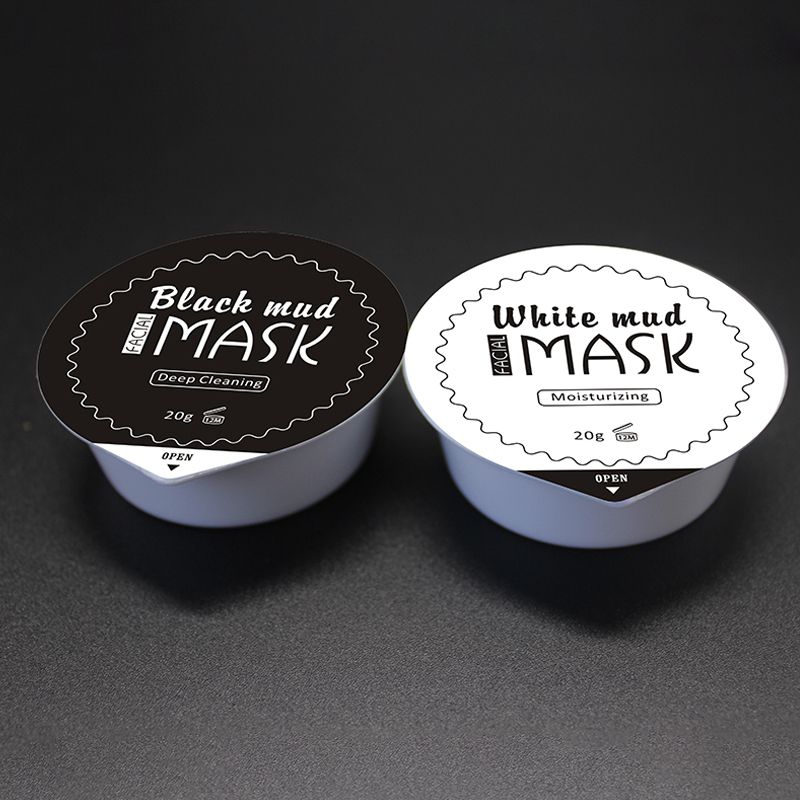 Custom Black & White Mud Jelly Mask