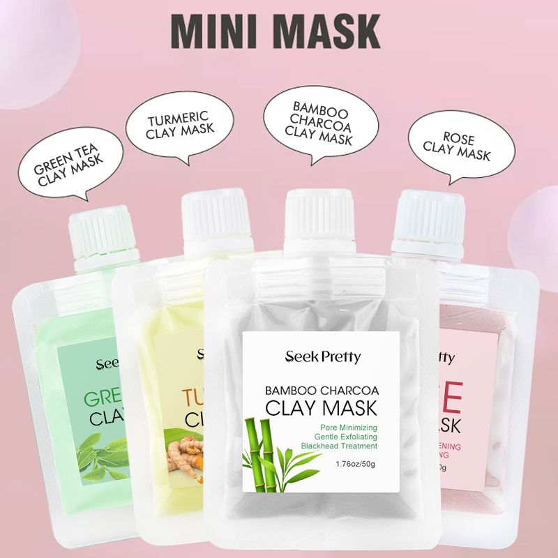 Private Label Mini Sample Skin Care Clay Mud Mask